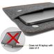 Чохол tomtoc Ultra Slim Sleeve for 13 inch MacBook Air / Pro Retina (2012-2015) - Brown (A15-C01Y), ціна | Фото 5