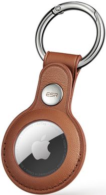 Кожаный брелок с кольцом для AirTag ESR Metro Tag Keychain - Blue, цена | Фото