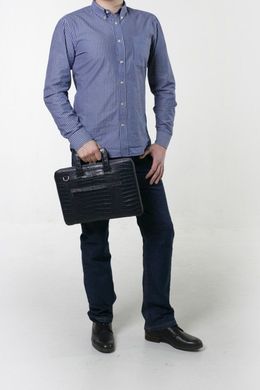 Кожаная сумка-папка Issa Hara Bag for MacBook Air / Pro 13 / Pro 14 - Синий (B13 (13-00), цена | Фото