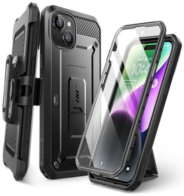 Противоударный чехол с защитой экрана SUPCASE Unicorn Beetle Pro Rugged Case for iPhone 15 - Black