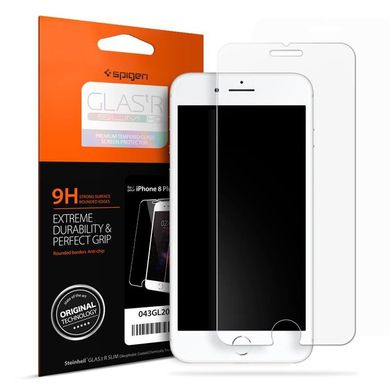 Захисне скло Spigen для iPhone 8 Plus/7 Plus Glass "Glas.tR SLIM HD" (1Pack), ціна | Фото