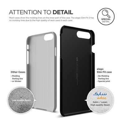 Elago Slim Fit 2 Case Rose Gold for iPhone 8 Plus/7 Plus (ES7PSM2-RGD-RT), ціна | Фото