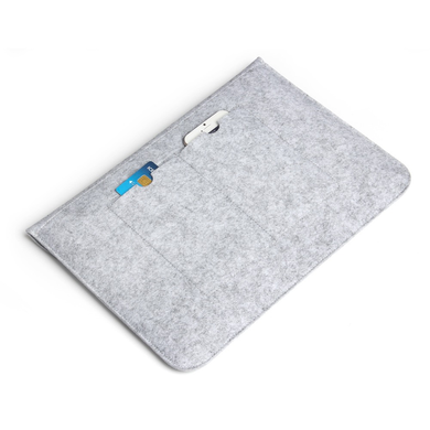 Войлочный чехол-конверт STR Felt Sleeve для MacBook Air 13 (2018-2020) / Pro 13 (2016-2020) - Gray, цена | Фото