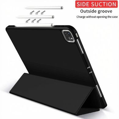 Чехол-книжка с держателем для стилуса STR Trifold Pencil Holder Case PU Leather for iPad Pro 11 (2018 | 2020 | 2021 | 2022) - Black, цена | Фото