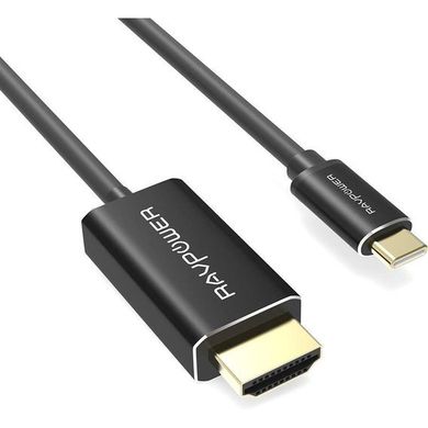 Кабель RavPower Cable USB-C to HDMI 1.8m Black (RP-CB006), ціна | Фото