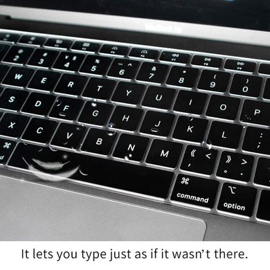 Накладка на клавиатуру STR для MacBook Air 13 (2018-2019) - Прозрачная US, цена | Фото