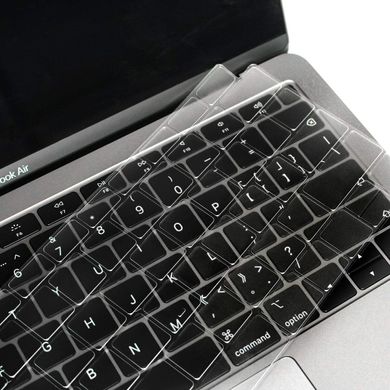 Накладка на клавиатуру STR для MacBook Air 13 (2018-2019) - Прозрачная US, цена | Фото