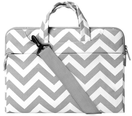 Сумка Mosiso Chevron Slim Bag for MacBook 13 inch - Gray, ціна | Фото
