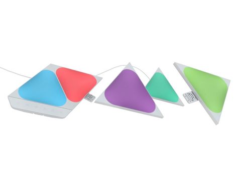 Розумна система освітлення Nanoleaf Shapes Mini Triangles Starter Kit Apple Homekit - 5 шт., ціна | Фото