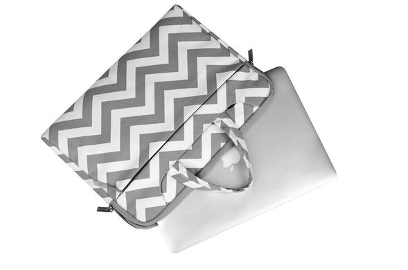 Сумка Mosiso Chevron Slim Bag for MacBook 13 inch - Gray, ціна | Фото
