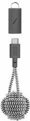 Кабель Native Union Key Cable USB-C to Lightning Zebra (KEY-KV-CL-ZEB), цена | Фото