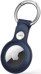 Кожаный брелок с кольцом для AirTag ESR Metro Tag Keychain - Blue, цена | Фото