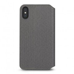 Moshi Overture Premium Wallet Case Herringbone Gray for iPhone XS Max (99MO091052), цена | Фото