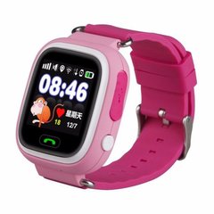 Детские смарт-часы с GPS трекером Q90 - Розовые, цена | Фото