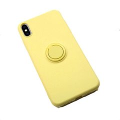 Чехол с кольцом-держателем MIC Ring Holder для IPhone XR - Yellow, цена | Фото