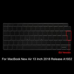 Накладка на клавиатуру STR для MacBook Air 13 (2018-2019) - Прозрачная EU, цена | Фото