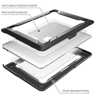 Чехол NexCase Heavy Duty for MacBook Air 13 - Black, цена | Фото