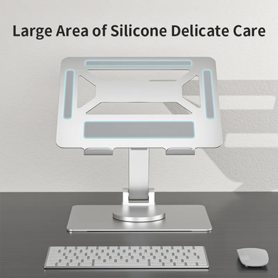 Металлическая подставка для ноутбука STR Metal Laptop Stand (E17S) - Silver, цена | Фото