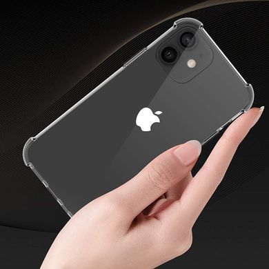 Силіконовий протиударний чохол MIC WXD Силикон 0.8 mm для iPhone 12 | 12 Pro - Clear, ціна | Фото
