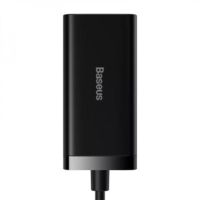 Зарядний пристрій Baseus GaN3 Pro 100W (2 Type-C + 2 USB) - Black (CCGP000101), ціна | Фото