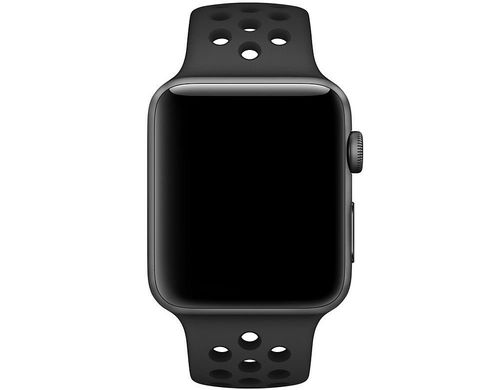 Apple Watch 42/38 mm Nike Sport Band (Оригинал) - Antrocite/Black, цена | Фото