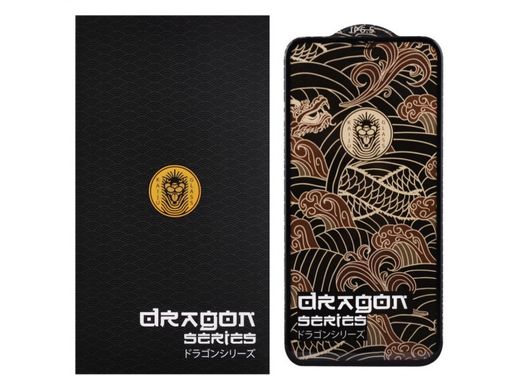 Захисе скло FULL SCREEN KAIJU GLASS Dragon Series iPhone X/Xs/11 Pro - Black, ціна | Фото