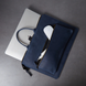 Шкіряний чохол-сумка ручної роботи INCARNE MARYLAND для MacBook Pro 16 (2021 | 2023) M1 | M2 | M3 - Сірий, ціна | Фото 4
