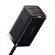 Зарядний пристрій Baseus GaN3 Pro 100W (2 Type-C + 2 USB) - Black (CCGP000101), ціна | Фото 4