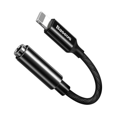 Перехідник AUX Baseus Lightning to 3.5mm Headphone Jack Adapter - Black, ціна | Фото