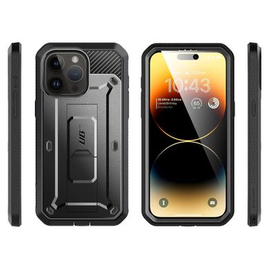 Противоударный чехол с защитой экрана SUPCASE Unicorn Beetle Pro Rugged Case for iPhone 15 Pro - Black