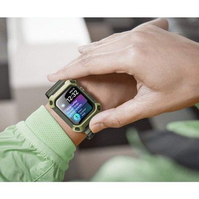 Ремешок с чехлом SUPCASE UB Pro Case for Apple Watch Series 4/5/6/SE (40mm) - Dark Green (SUP-AW40-UBPRO-DG), цена | Фото