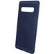 Ультратонкий дышащий чехол Grid case для Samsung Galaxy S10 - Темно-синий, цена | Фото 3
