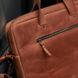 Кожаная сумка ручной работы с ремнем INCARNE BIZ для ноутбука 13-14 дюймов - Коньяк, цена | Фото 2