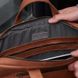 Кожаная сумка ручной работы с ремнем INCARNE BIZ для ноутбука 13-14 дюймов - Коньяк, цена | Фото 4