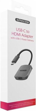 Адаптер Sitecom USB-C to HDMI Adapter with USB-C Power Delivery (CN-375), ціна | Фото