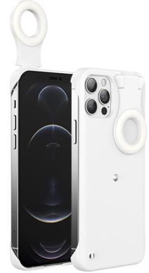 Селфі-чехол зі спалахом Selfie Camera Case iPhone 12 Pro Max - White, ціна | Фото