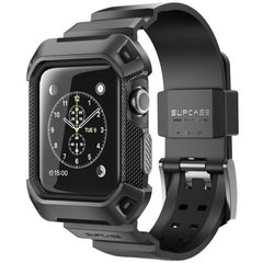 Ремешок с чехлом SUPCASE UB Pro Case for Apple Watch Series 1/2/3 (42mm) - Black (SUP-AW42-UBPRO-BK), цена | Фото