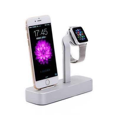 Посдтавка COTEetCI Base5 2-in-1 iPhone / Apple watch Stand - Space Gray (CS2095-GY), цена | Фото