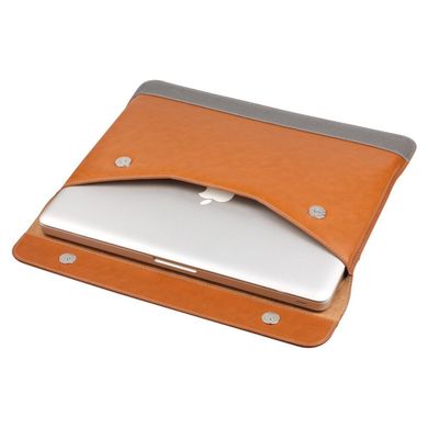 Чехол LENTION Split Leather Sleeve for MacBook Air 13 / Pro Retina 13 - Brown with Gray, цена | Фото
