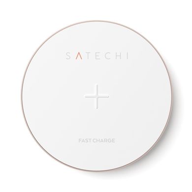 Бездротовий зарядний пристрій Satechi Wireless Charging Pad Silver (ST-WCPS), ціна | Фото