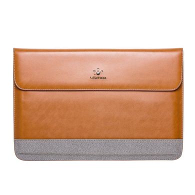 Чохол LENTION Split Leather Sleeve for MacBook Air 13 / Pro Retina 13 - Brown with Gray, ціна | Фото