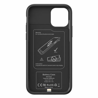 Чехол-аккумулятор AmaCase для iPhone 11 Pro Max 6000 mAh - Black (AMA055), цена | Фото