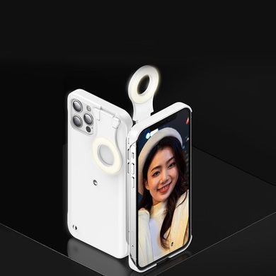 Селфи-чехол со вспышкой Selfie Camera Case iPhone 12 Pro Max - White, цена | Фото