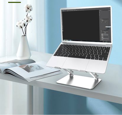 Металлическая подставка для ноутбука STR Aluminum Laptop Stand (B1) - Silver, цена | Фото
