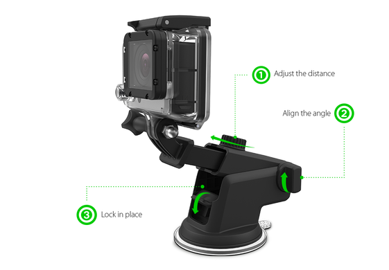Автомобільний тримач iOttie Easy One Touch GoPro Cradle for GoPro Hero 4, Hero 3, Hero 3+, Hero, ціна | Фото