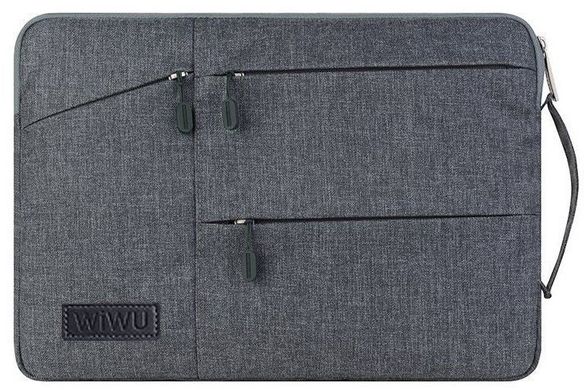 Чехол WIWU Pocket Sleeve for MacBook Pro 15 (2016-2019) / Pro Retina 15 (2012-2015) / Pro 16 (2019) - Gray, цена | Фото