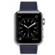 Кожаный ремешок STR Genuine Leather Band for Apple Watch 38/40/41 mm (Series SE/7/6/5/4/3/2/1) - Dark Blue, цена | Фото 6