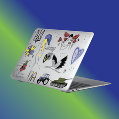 Пластиковая прозрачная накладка Oriental Case Ukraine Lover (Graffiti Pantone) для MacBook Pro 16 (2021 | 2023) M1 | M2 | M3, цена | Фото