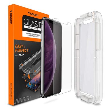 Защитное стекло Spigen для iPhone XS Max Glass "Glas.tR EZ Fit" (1Pack), цена | Фото