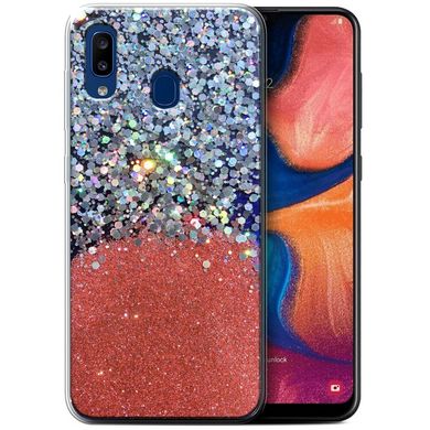 TPU чехол Galaxy Glitter для Samsung Galaxy A20 / A30 - Фиолетовый, цена | Фото